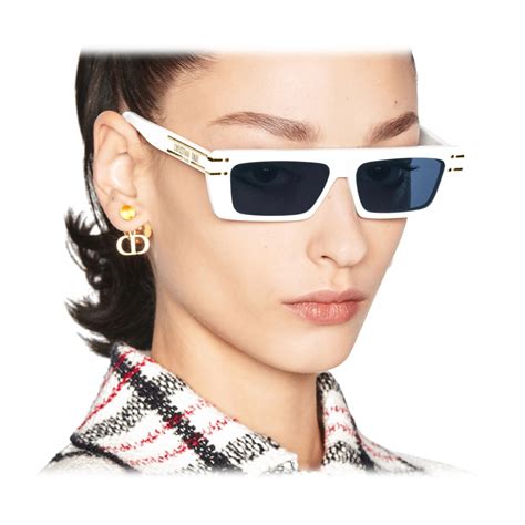 whitewashed dior|white dior oversized sunglasses.